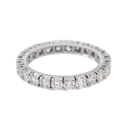 Bague Alliance américaine Or blanc Diamant - Castafiore