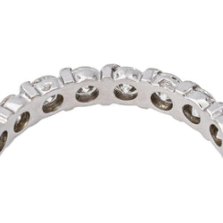 Bague Alliance américaine Or blanc Diamant - Castafiore