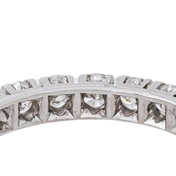 Bague Alliance américaine Or blanc Diamant - Castafiore