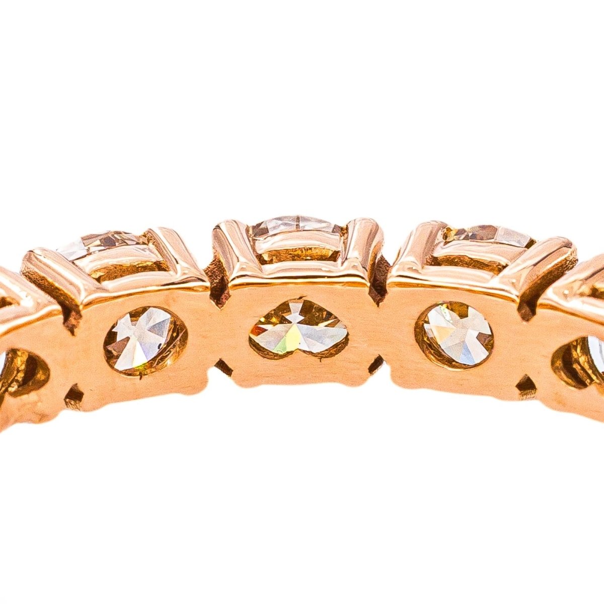 Bague Alliance américaine Or rose Diamant - Castafiore