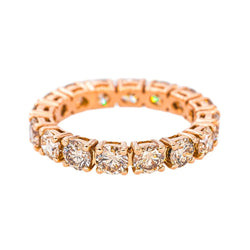 Bague Alliance américaine Or rose Diamant - Castafiore