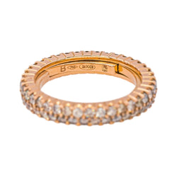 Bague Alliance américaine Or Rose Diamant - Castafiore