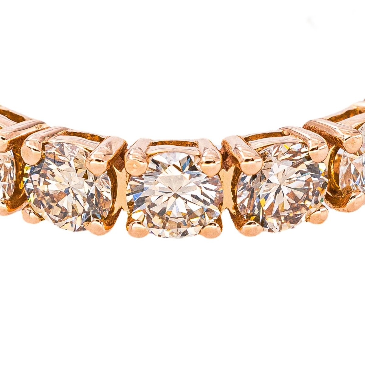 Bague Alliance américaine Or rose Diamant - Castafiore