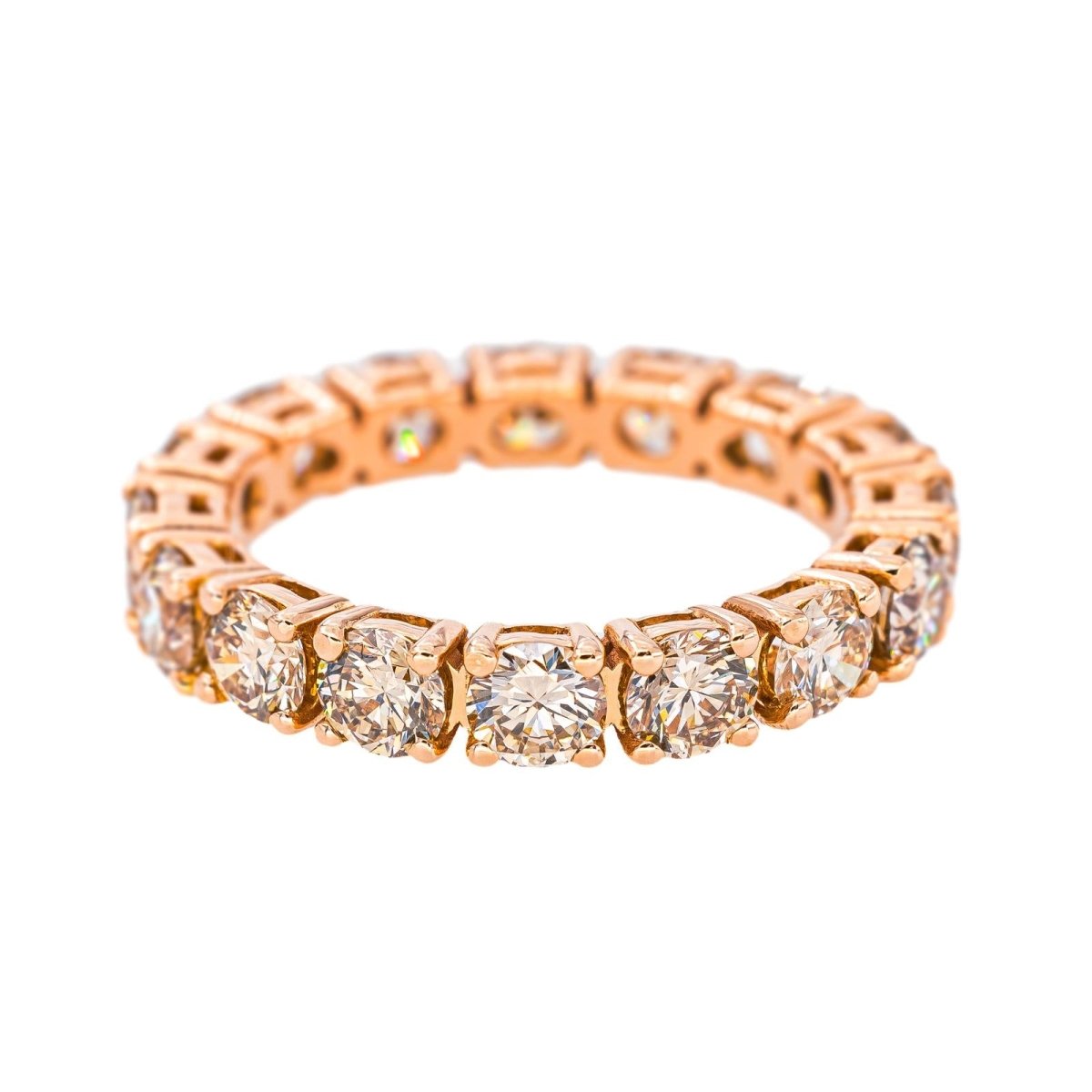Bague Alliance américaine Or rose Diamant - Castafiore