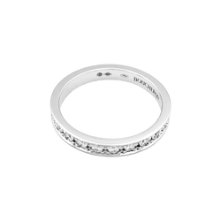 Bague Alliance BOUCHERON "Beloved" en platine et diamants - Castafiore
