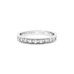 Bague Alliance BOUCHERON "Beloved" en platine et diamants - Castafiore