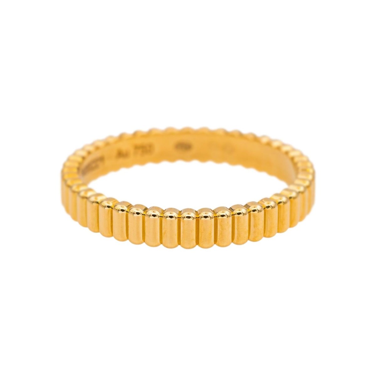 Bague Alliance BOUCHERON "Gresgrain" en or jaune - Castafiore
