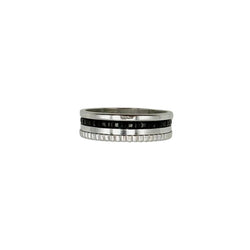 Bague BOUCHERON Quatre Black Edition en or blanc et PVD noir