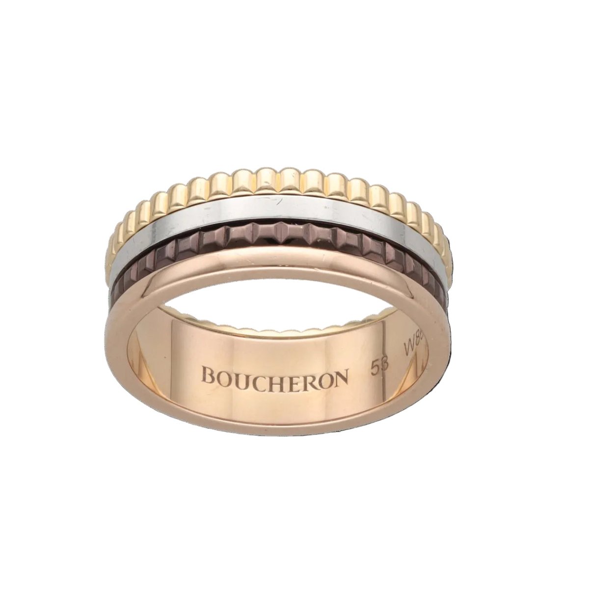 Bague Alliance BOUCHERON "Quatre Small" en or jaune - Castafiore