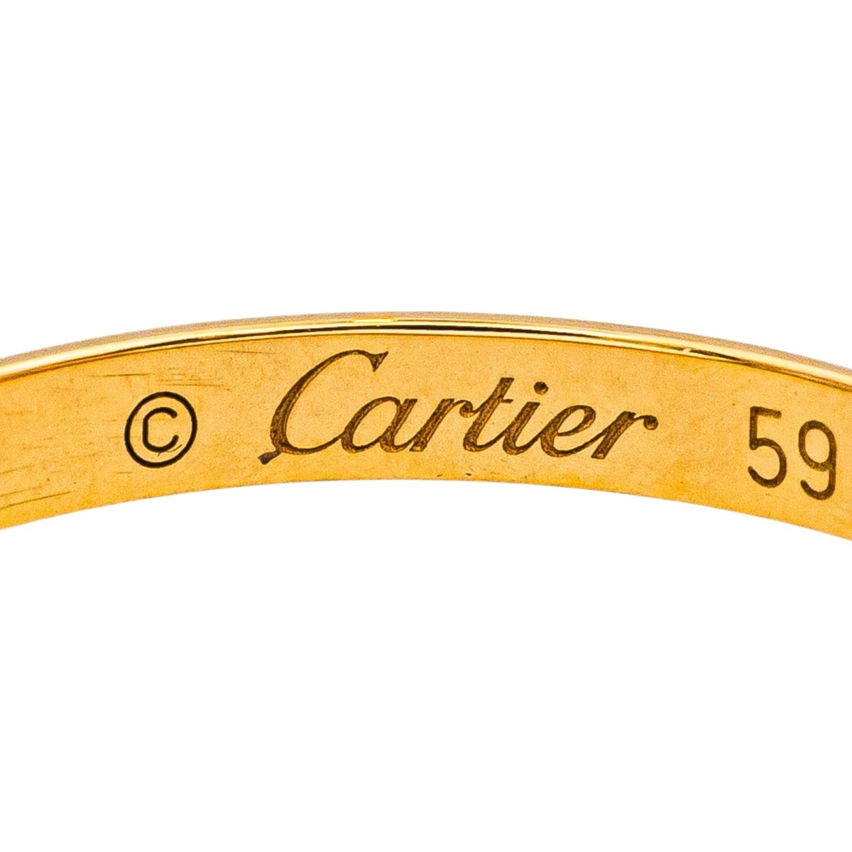 Bague Alliance CARTIER "1895" en or jaune - Castafiore