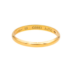 Bague Alliance CARTIER "1895" en or jaune - Castafiore