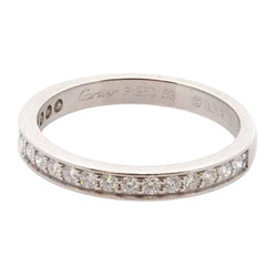 Bague Alliance CARTIER "1895" en platine et diamants - Castafiore