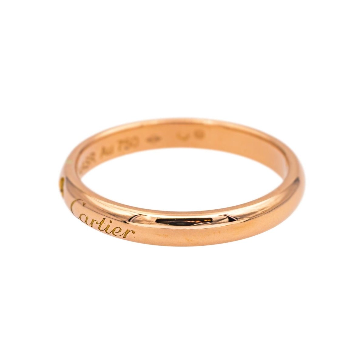 Bague Alliance CARTIER "Alliance C" en or rose et diamant - Castafiore