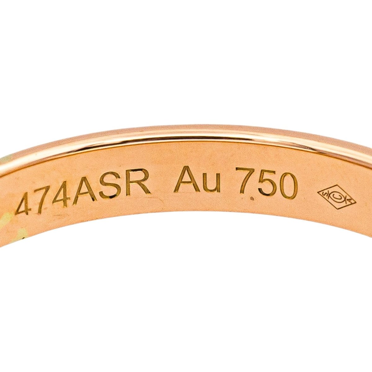 Bague Alliance CARTIER "Alliance C" en or rose et diamant - Castafiore