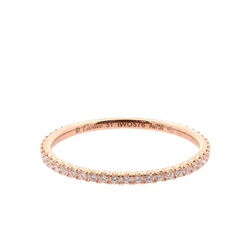 Bague Alliance CARTIER en or jaune et diamants - Castafiore