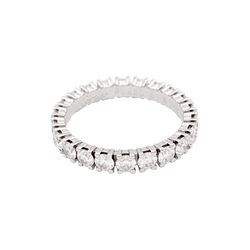 Bague Alliance CARTIER "Etincelle" en platine et diamants. - Castafiore