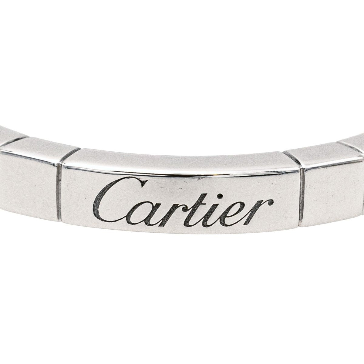 Bague Alliance CARTIER "Lanières" en or blanc - Castafiore