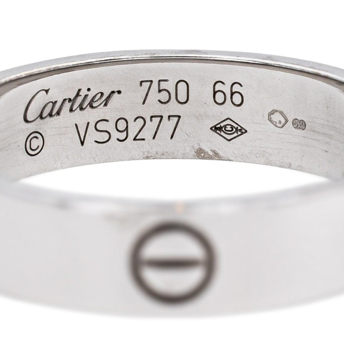 Bague Alliance CARTIER "Love" en or blanc - Castafiore
