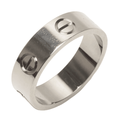 Bague Alliance CARTIER "Love" en or blanc - Castafiore
