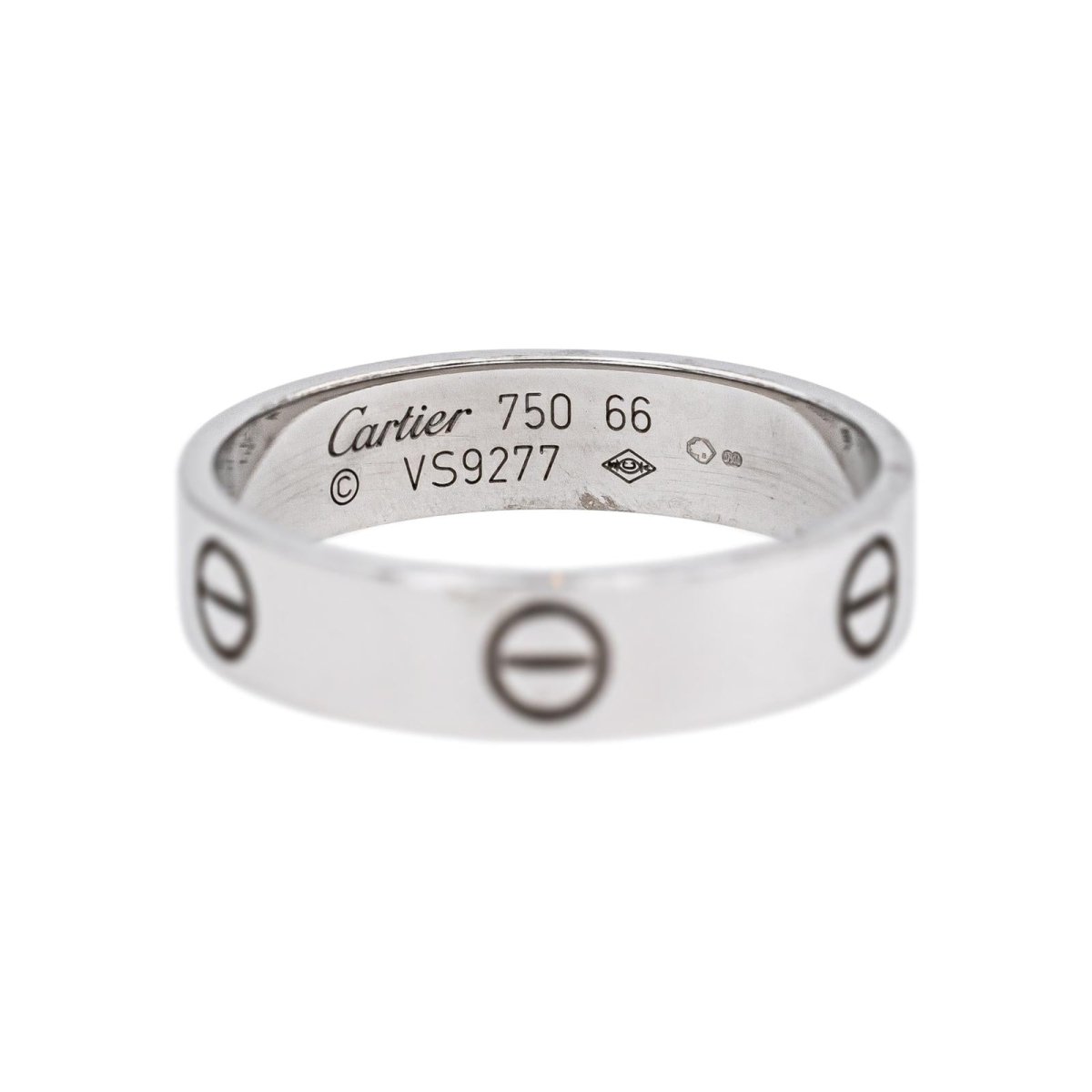 Bague Alliance CARTIER "Love" en or blanc - Castafiore