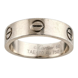 Bague Alliance CARTIER "Love" en or blanc - Castafiore