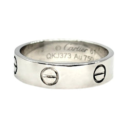 Bague Alliance CARTIER "Love" en or blanc - Castafiore