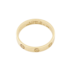Bague Alliance CARTIER "Love" en or jaune - Castafiore
