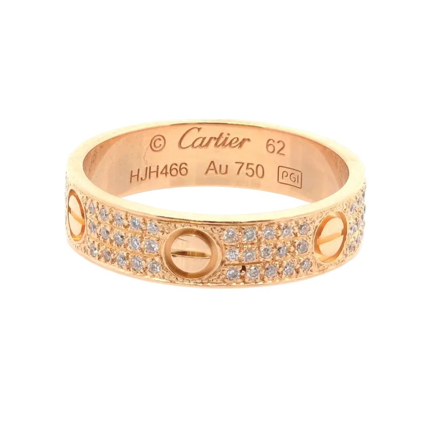Bague Alliance CARTIER "Love" en or jaune et diamants - Castafiore