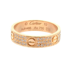 Bague Alliance CARTIER "Love" en or jaune et diamants - Castafiore
