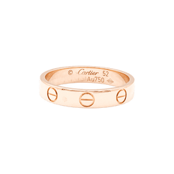 Bague Alliance CARTIER "Love" en or rose - Castafiore