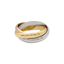 Bague Alliance CARTIER "Trinity Classique" en or rose, or jaune et or blanc - Castafiore