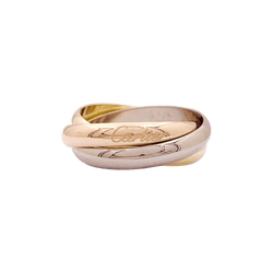 Bague Alliance CARTIER "Trinity Classique" en or rose, or jaune et or blanc - Castafiore