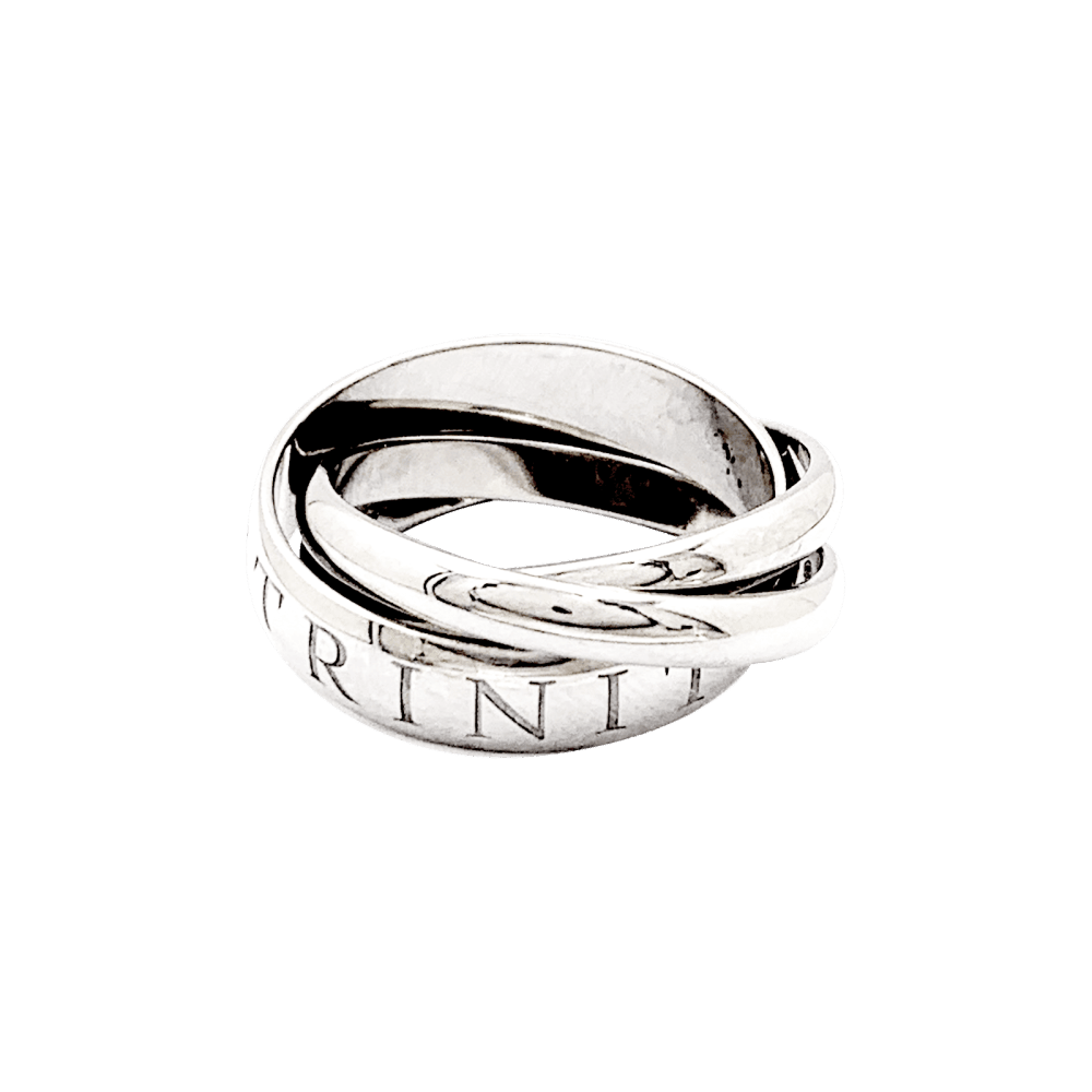 Bague Alliance CARTIER "Trinity" en or blanc - Castafiore
