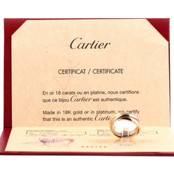 Bague Alliance CARTIER "Trinity" en or blanc, or jaune et or rose - Castafiore