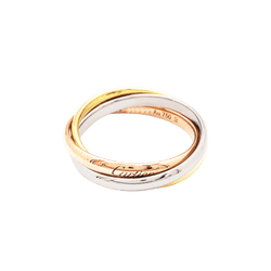 Bague Alliance CARTIER "Trinity" en or blanc, or jaune et or rose - Castafiore