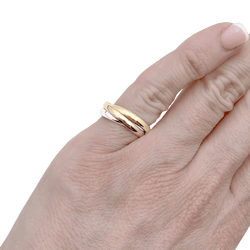Bague Alliance CARTIER "Trinity" en or blanc, or jaune et or rose - Castafiore