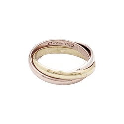Bague Alliance CARTIER "Trinity" en or jaune, or blanc et or rose - Castafiore