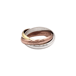 Bague Alliance CARTIER "Trinity" en or jaune, or blanc et or rose - Castafiore