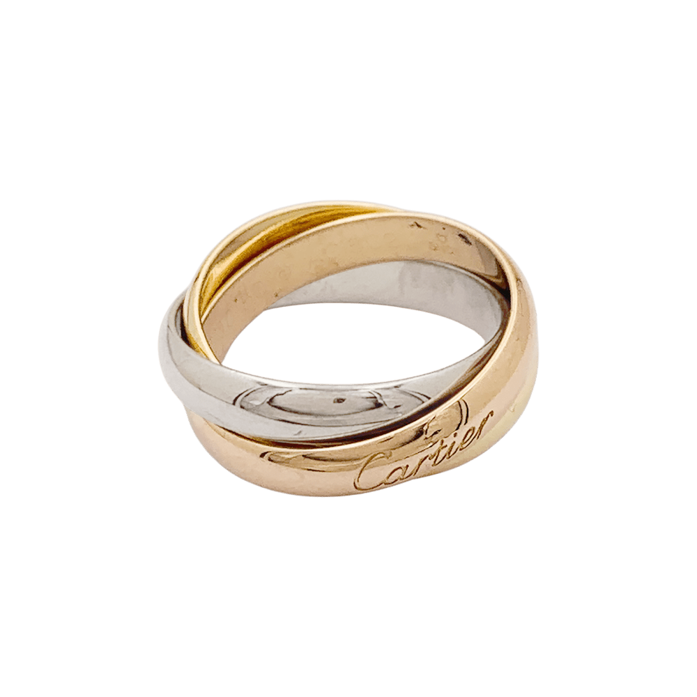Bague Alliance CARTIER "Trinity" en or jaune, or blanc et or rose - Castafiore