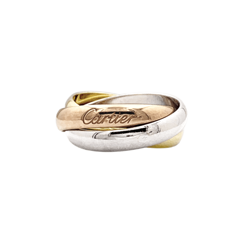 Bague Alliance CARTIER "Trinity" en or jaune, or blanc et or rose - Castafiore