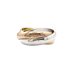 Bague Alliance CARTIER "Trinity" en or jaune, or blanc et or rose - Castafiore