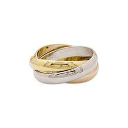 Bague Alliance CARTIER "Trinity" en or jaune, or blanc et or rose - Castafiore
