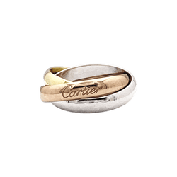 Bague Alliance CARTIER "Trinity" en or jaune, or blanc et or rose - Castafiore