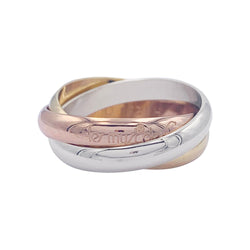 Bague Alliance CARTIER "Trinity" en trois ors - Castafiore