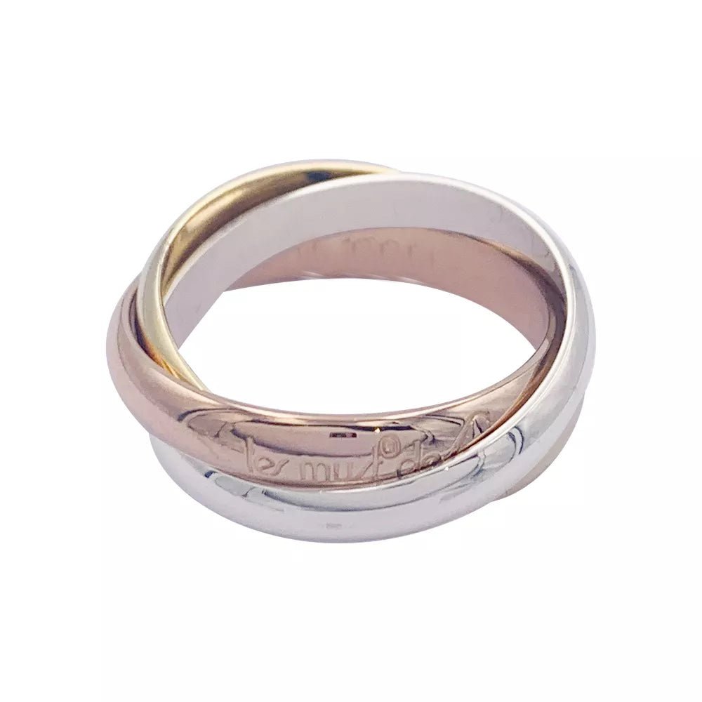Bague Alliance CARTIER "Trinity" en trois ors - Castafiore
