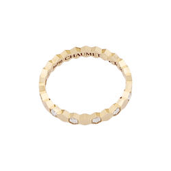 Bague Alliance CHAUMET "Bee" en or rose et diamants - Castafiore