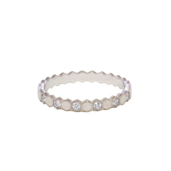 Bague Alliance CHAUMET "Bee My Love" en or blanc et diamant - Castafiore