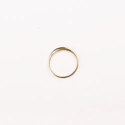 Bague Alliance demi - tour diamants en or jaune - Castafiore