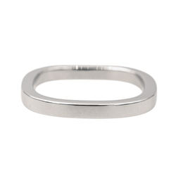 Bague Alliance DINH VAN "Alliance Carré" en or blanc - Castafiore