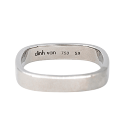 Bague Alliance DINH VAN "Alliance Carrée" en or blanc - Castafiore